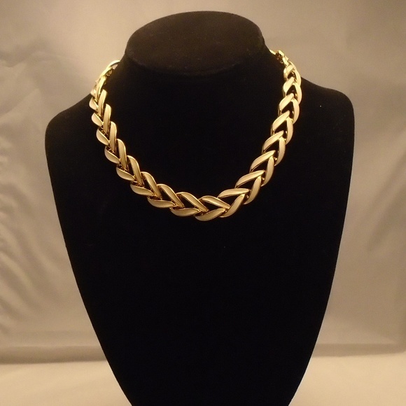 Napier Jewelry - Vintage Napier Enamel Statement Choker Necklace